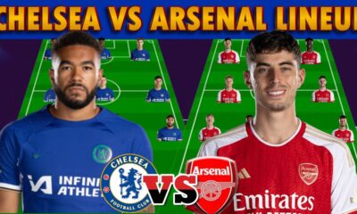 Chelsea vs Arsenal Lineup