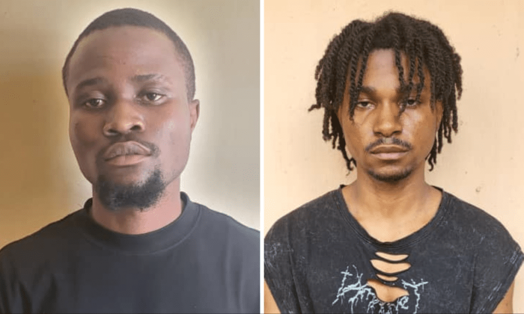 arrested two suspected internet fraudsters